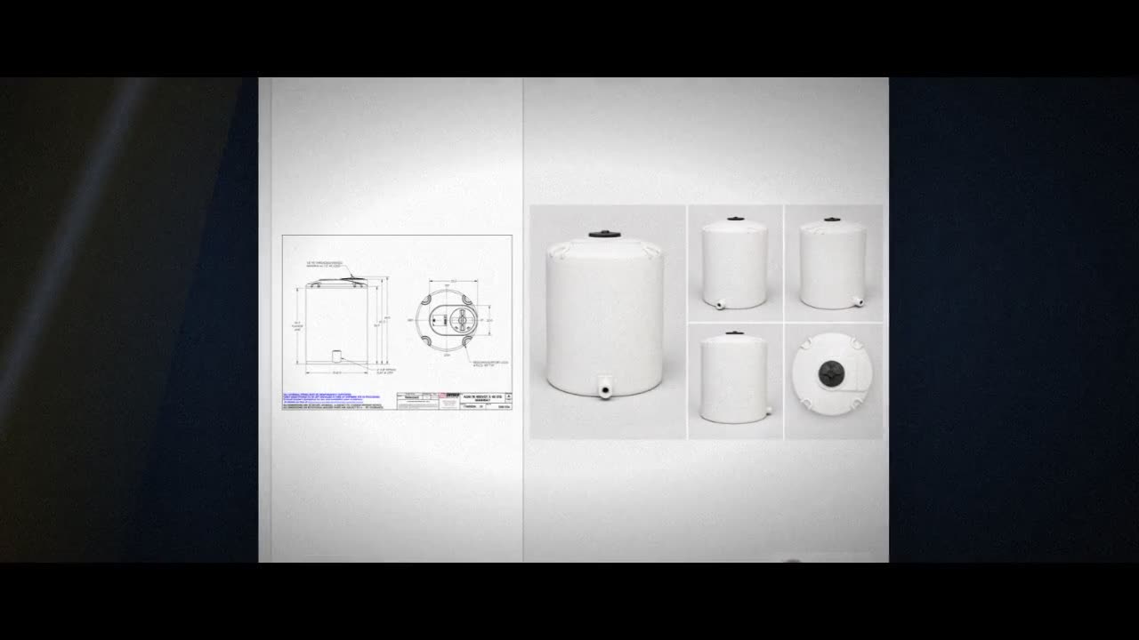 Snyder Industries 400 Gallon HDPE Vertical Chemical Storage Tank in Wh video