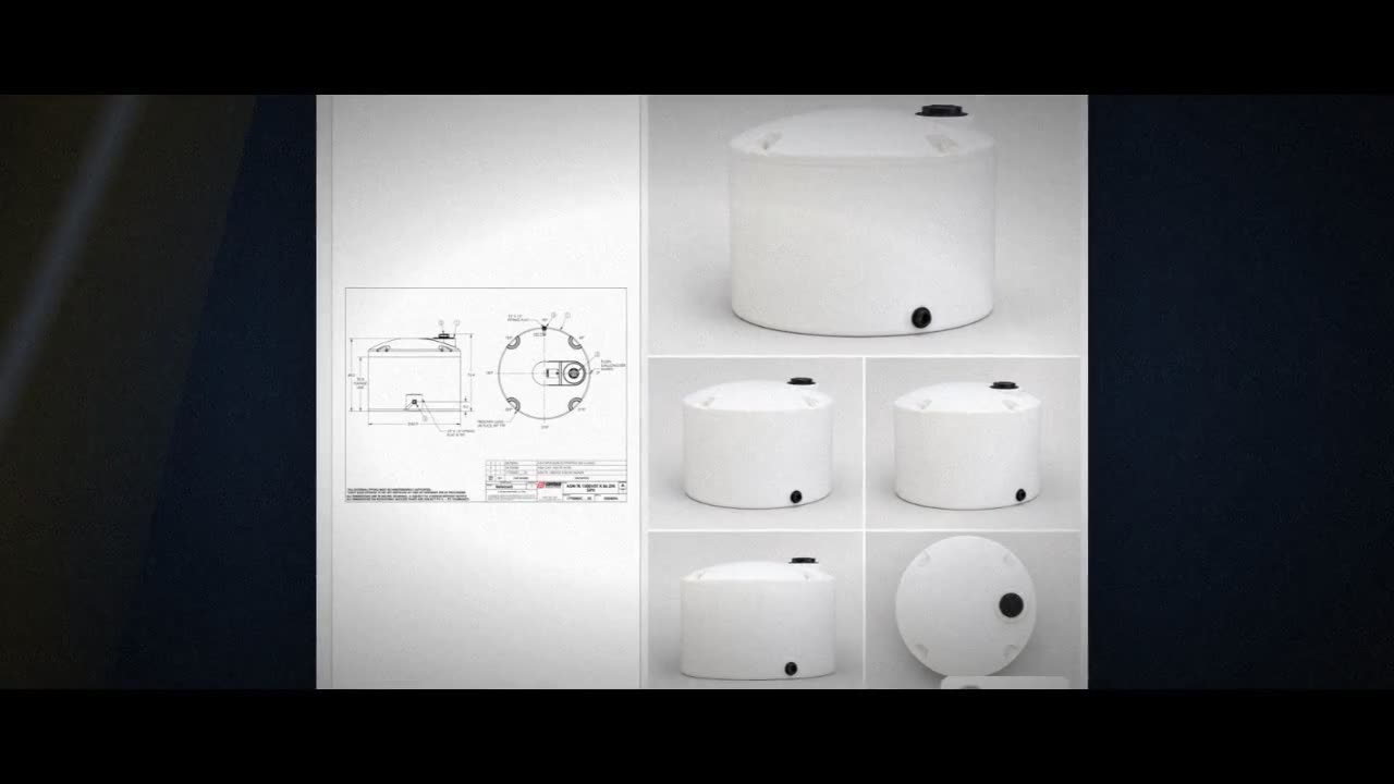 Snyder Industries 1500 Gallon Plastic Vertical Chemical Storage Tank i video
