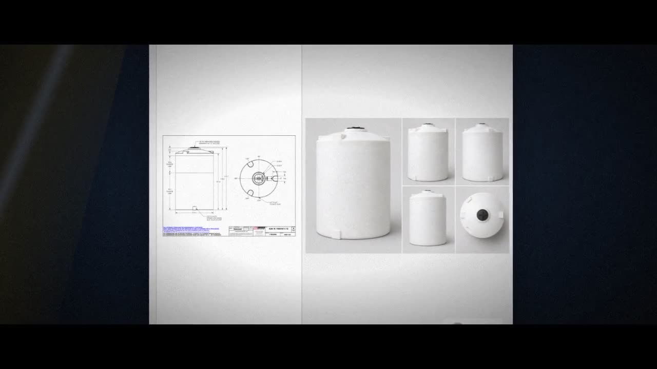 Snyder Industries 1900 Gallon HDPE Vertical Liquid Storage Tank with A video
