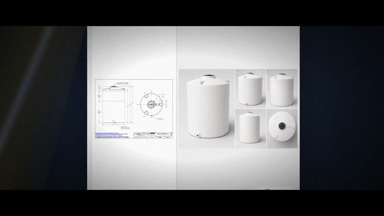Snyder Industries 1900 Gallon HDPE Vertical Liquid Storage Tank with A video