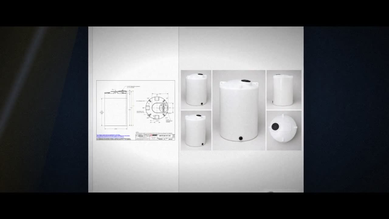 Snyder Industries 550 Gallon Plastic Vertical Chemical Storage Tank in video
