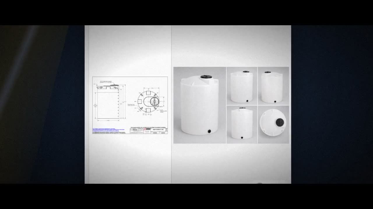Snyder Industries 550 Gallon HDPE Vertical Liquid Storage Tank with AS video