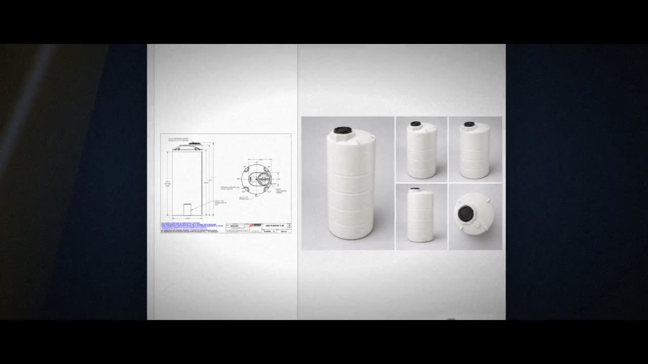 Snyder Industries 850 Gallon HDPE Vertical Liquid Storage Tank - Sulfu video