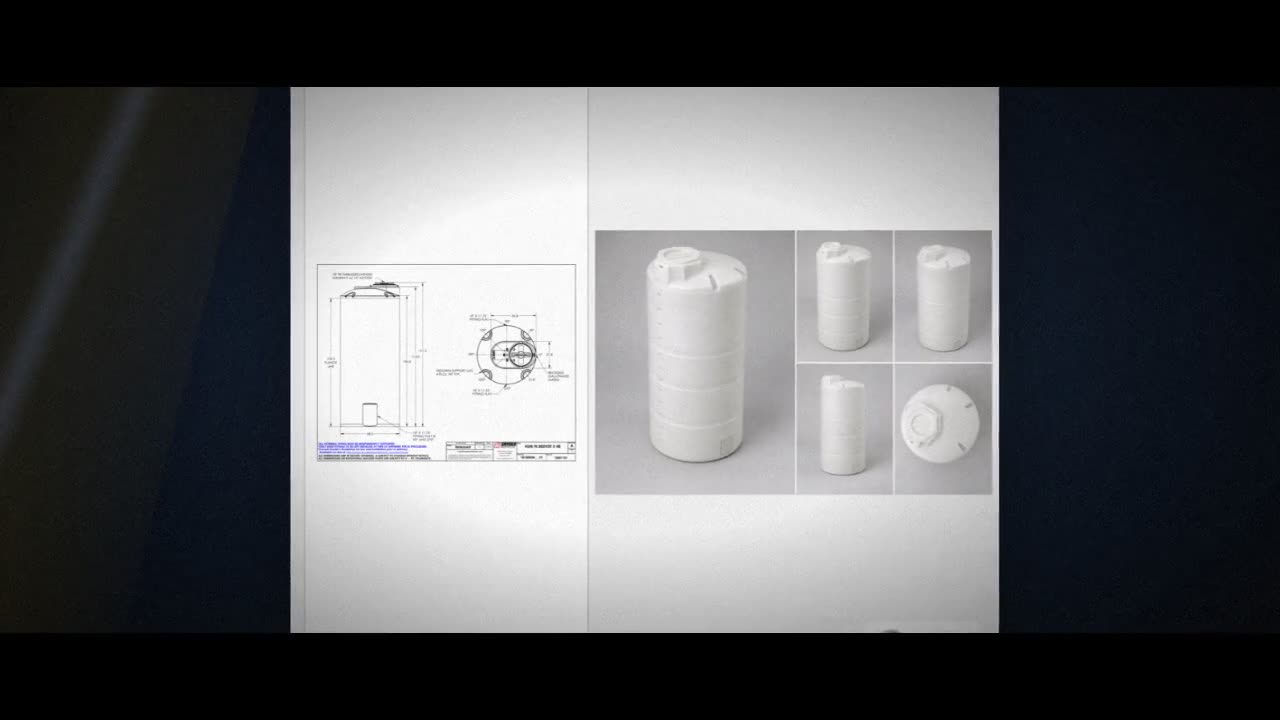 Snyder Industries 850 Gallon HDPE Vertical Liquid Storage Tank with AS video
