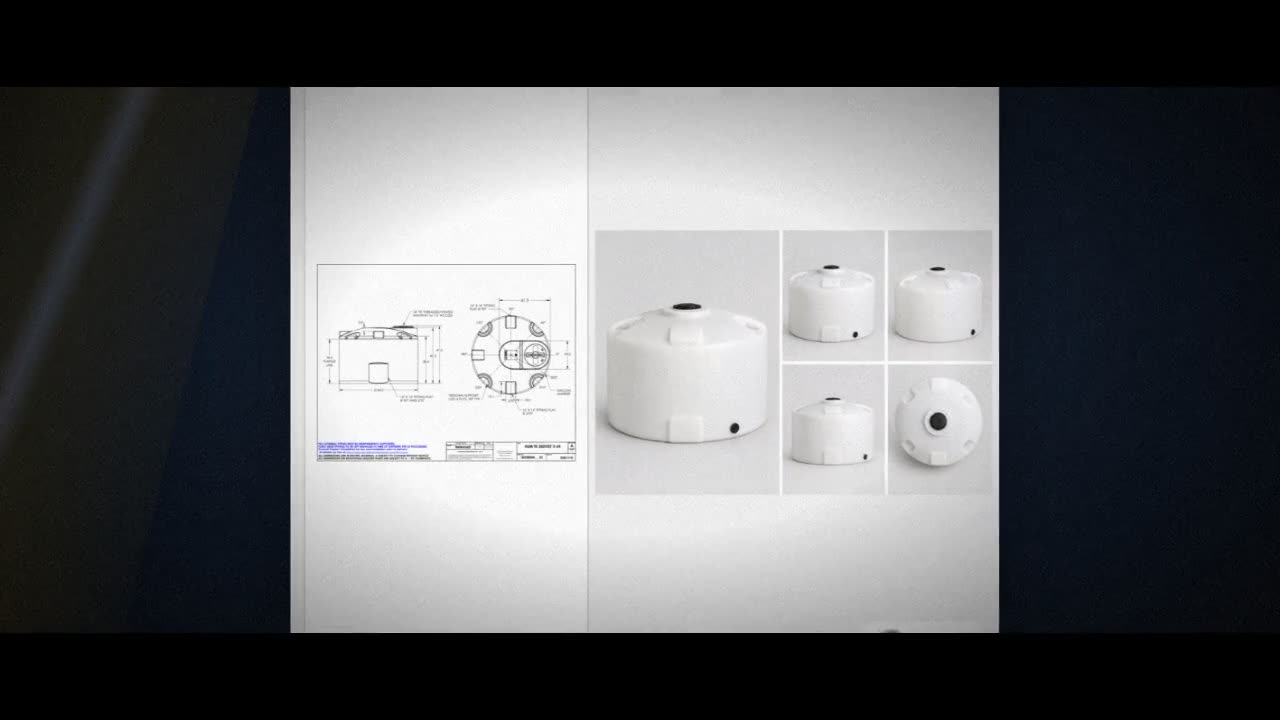 Snyder Industries 550 Gallon HDPE Vertical Chemical Storage Tank in Wh video