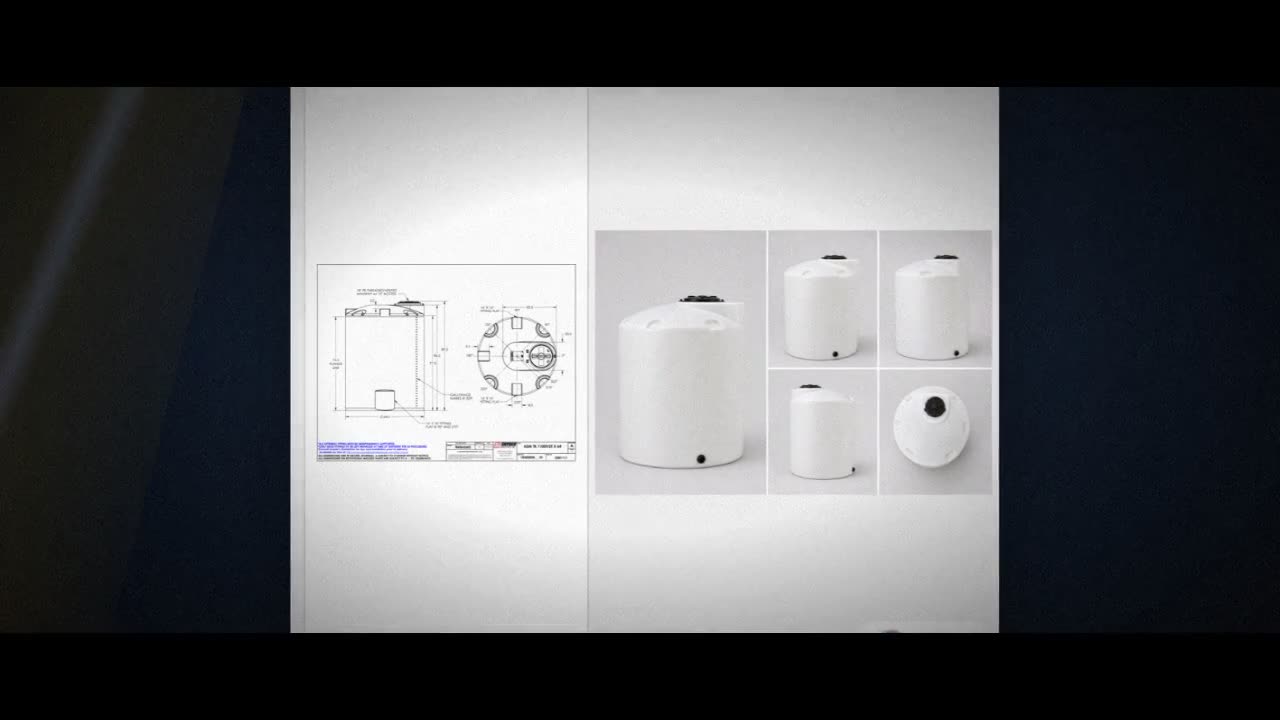 Snyder Industries 1100 Gallon XLPE Vertical Chemical Storage Tank in W video