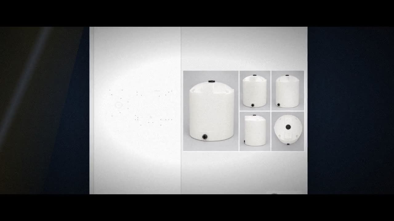 Snyder Industries 1100 Gallon Plastic Vertical Liquid Storage Tank in  video