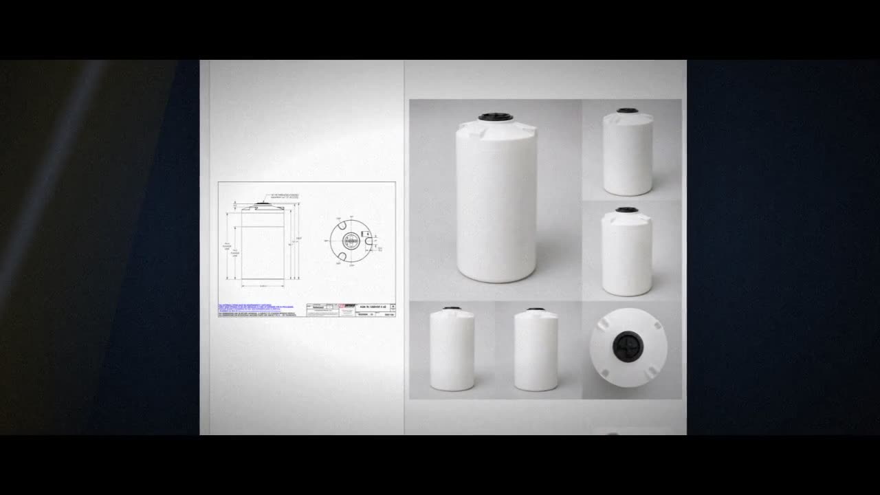Snyder Industries 1200 Gallon HDPE Vertical Chemical Storage Tank in W video