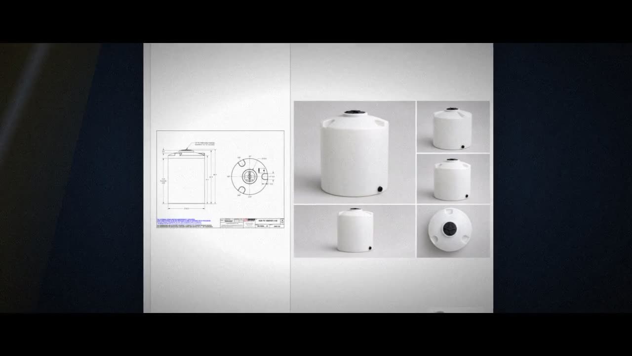 Snyder Industries 1000 Gallon HDPE Vertical Liquid Storage Tank with A video