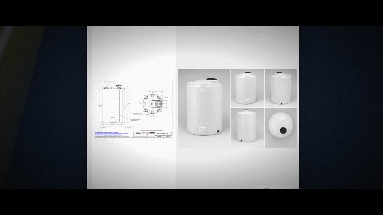 Snyder Industries 1550 Gallon XLPE Vertical Liquid Storage Tank with A video
