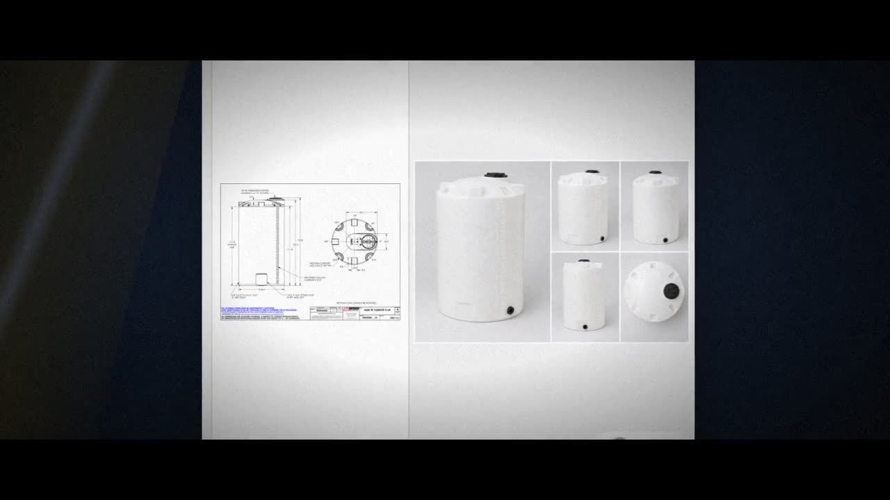 Snyder Industries 1550 Gallon HDPE Vertical Liquid Storage Tank with A video