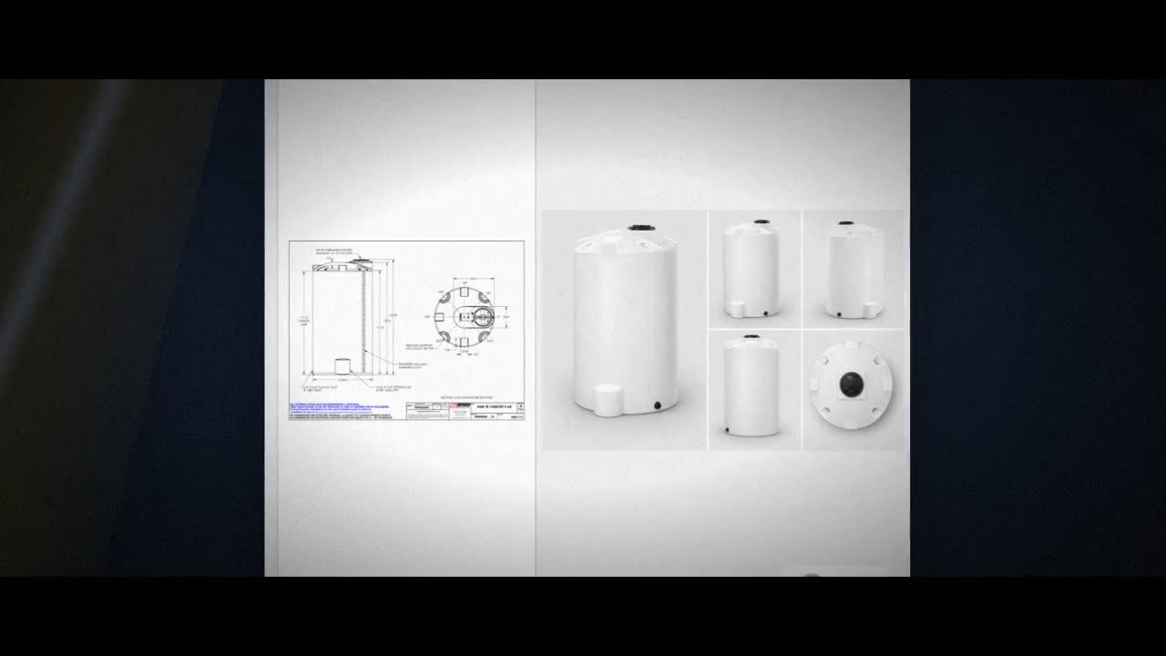 Snyder Industries 1550 Gallon HDPE Vertical Chemical Storage Tank in W video