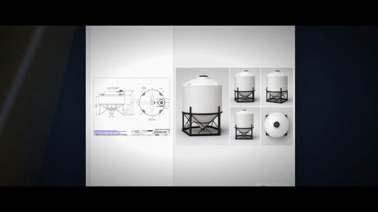 Snyder Industries 1000 Gallon 30 Degree Plastic Cone Bottom Tank video