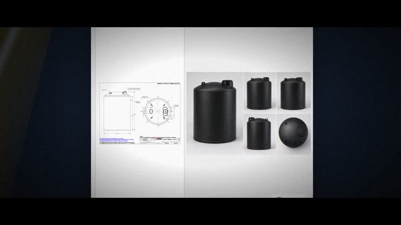 Snyder Industries 18800 Gallon HDPE Vertical Liquid Storage Tank in Bl video