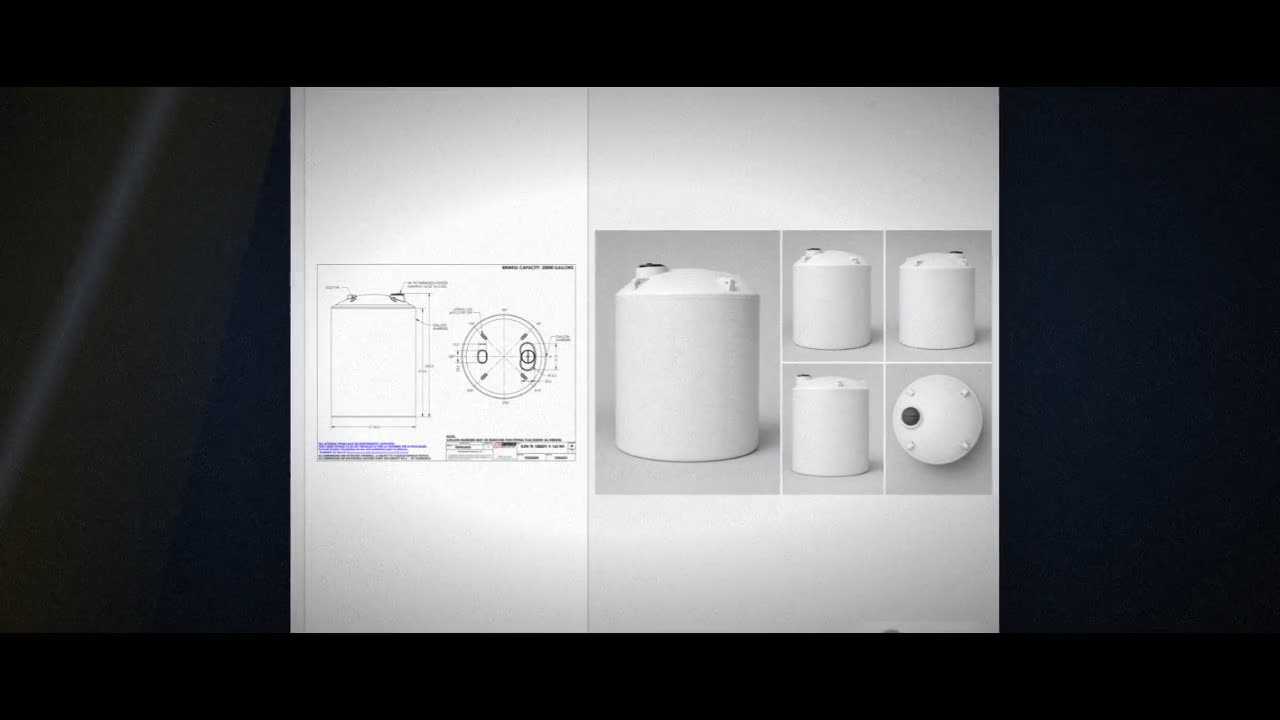 Snyder Industries 18800 Gallon HDPE Vertical Liquid Storage Tank with  video