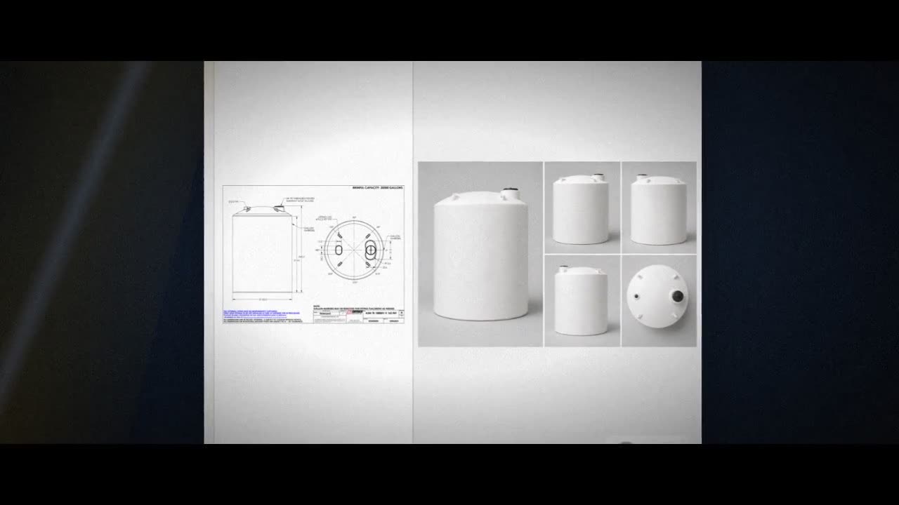 Snyder Industries 18800 Gallon HDPE Vertical Liquid Storage Tank with  video