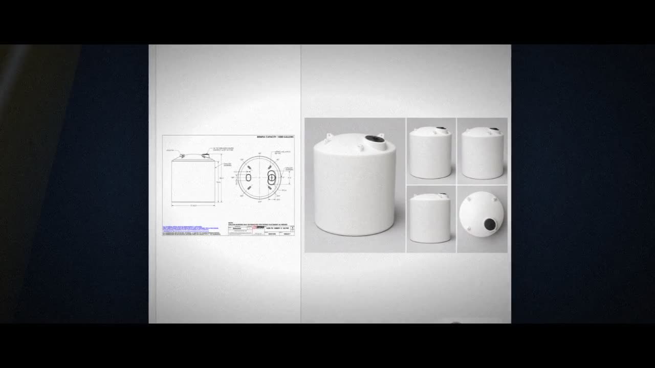 Snyder Industries 13800 Gallon HDPE Vertical Liquid Storage Tank with  video