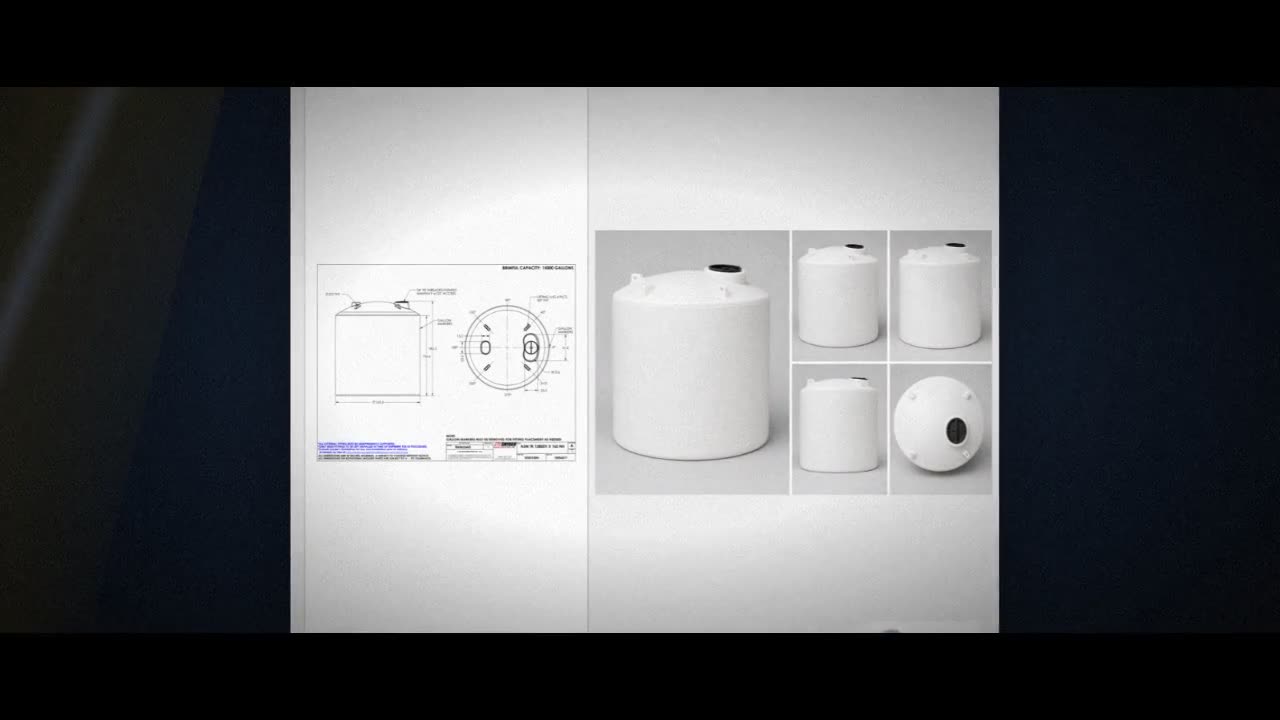 Snyder Industries 13800 Gallon HDPE Vertical Liquid Storage Tank with  video