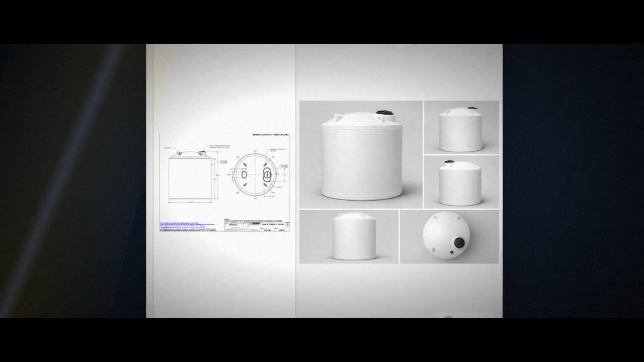 Snyder Industries 13800 Gallon HDPE Vertical Liquid Storage Tank with  video