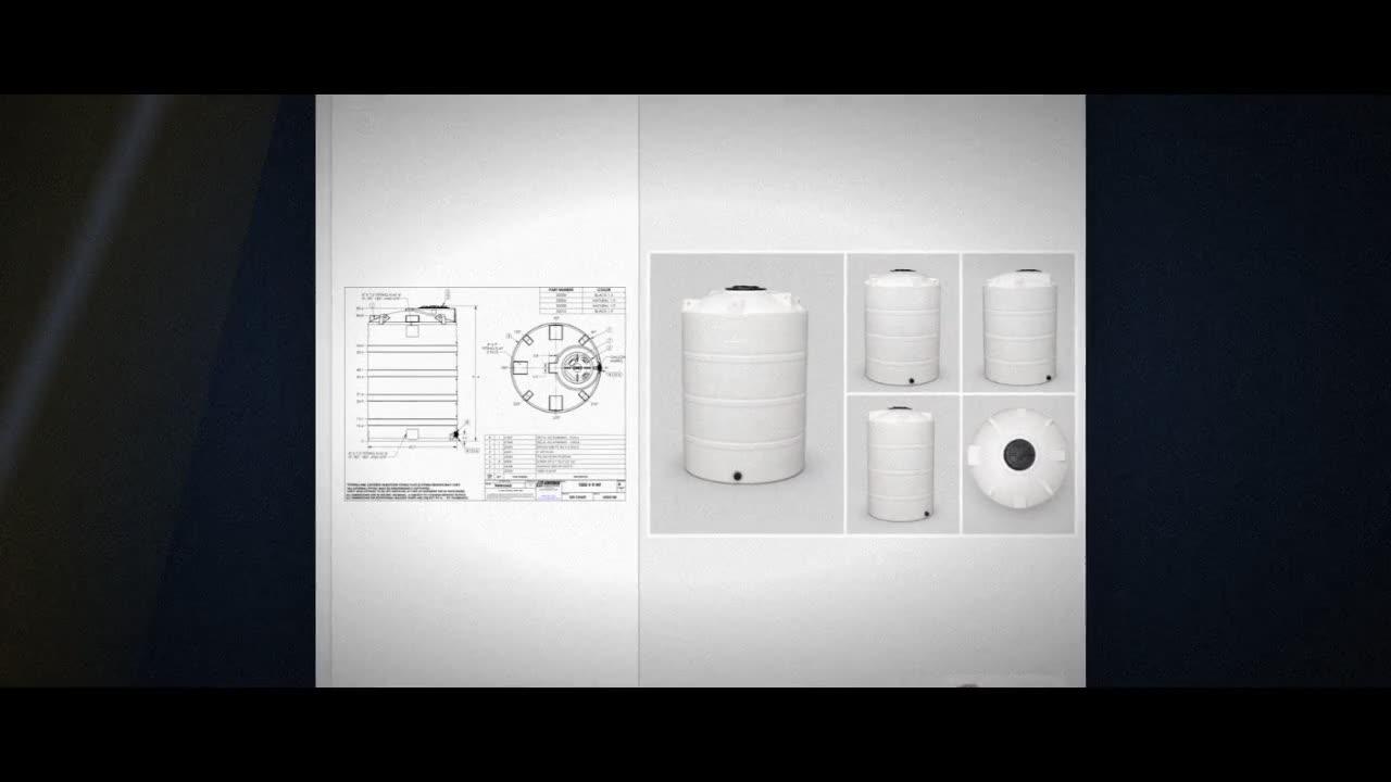 Snyder Industries 1000 Gallon Plastic Vertical Liquid Storage Tank in  video