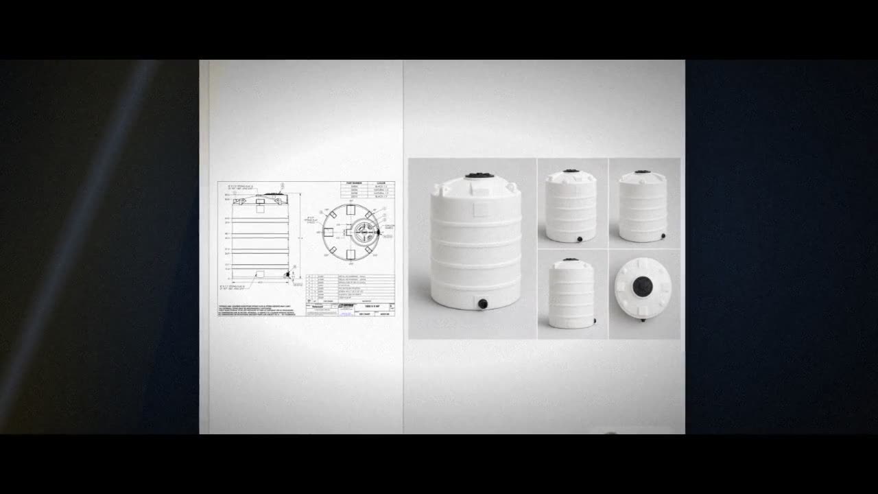Snyder Industries 1000 Gallon Plastic Vertical Chemical Storage Tank i video