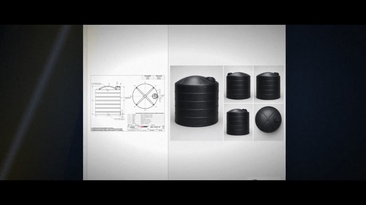 Snyder Industries 10000 Gallon Plastic Vertical Water Storage Tank in  video
