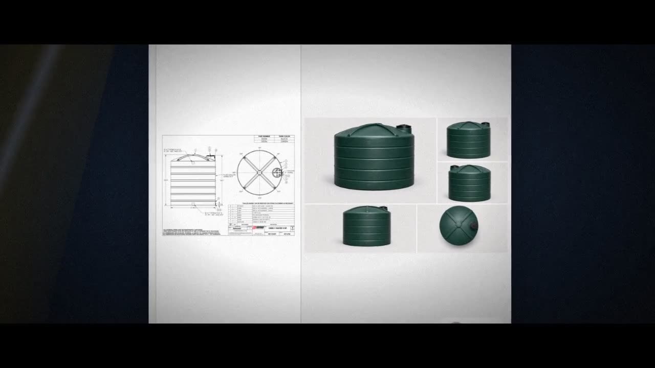 Snyder Industries 10000 Gallon HDPE Vertical Liquid Storage Tank in Gr video