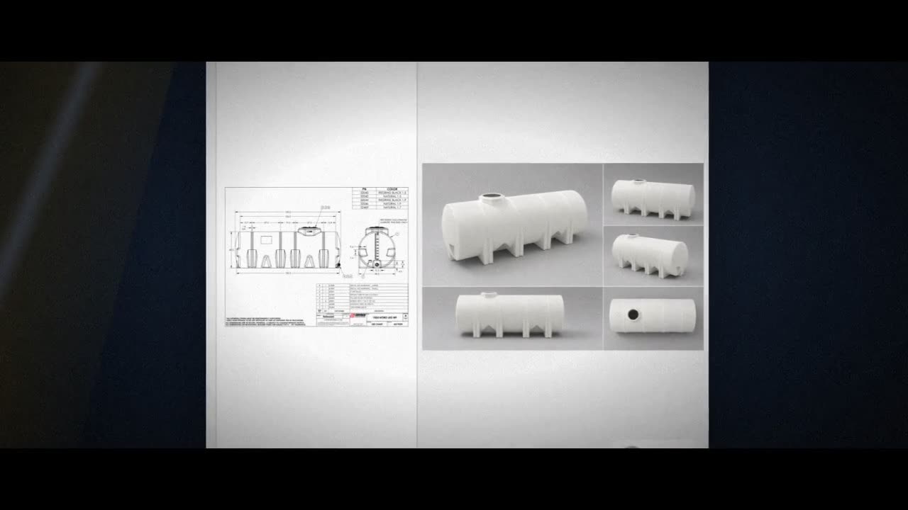 Snyder Industries 1025 Gallon Plastic Horizontal Leg Tank video