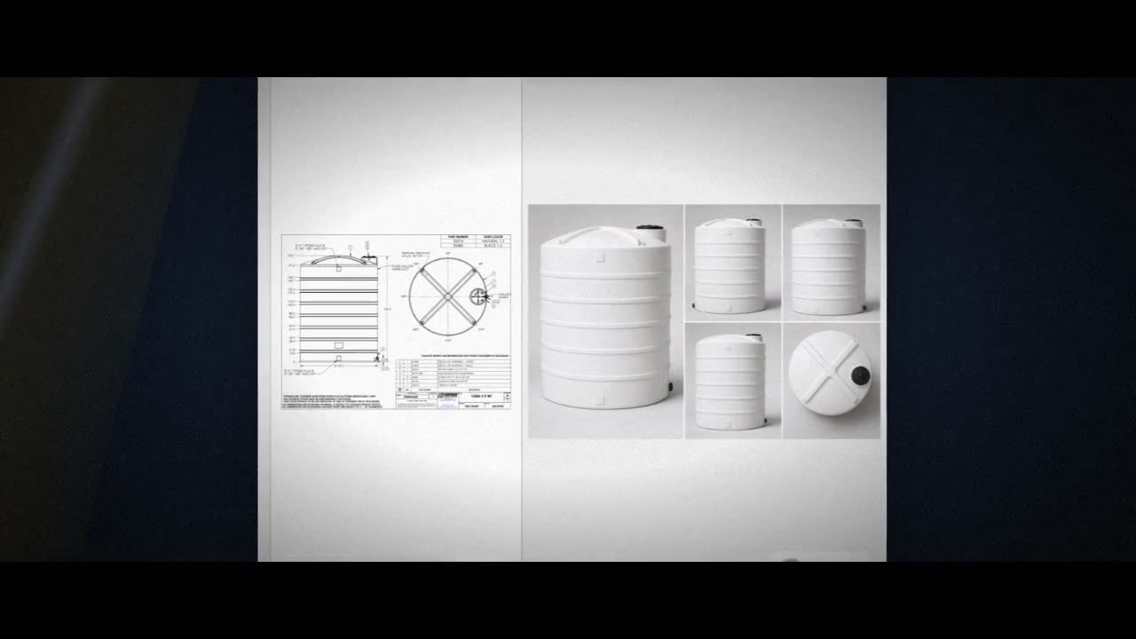 Snyder Industries 12000 Gallon Plastic Vertical Liquid Storage Tank in video