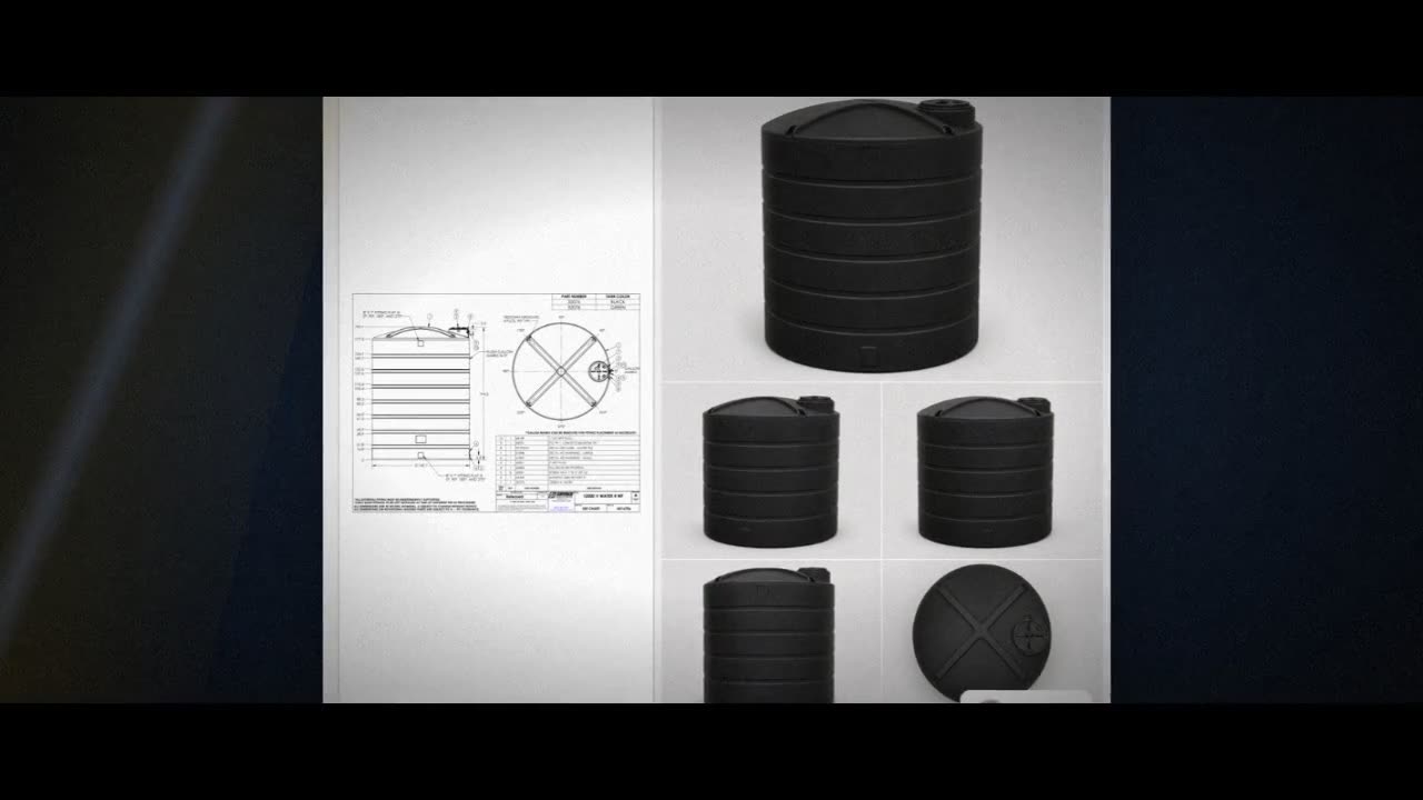 Snyder Industries 12000 Gallon Plastic Vertical Water Storage Tank in  video