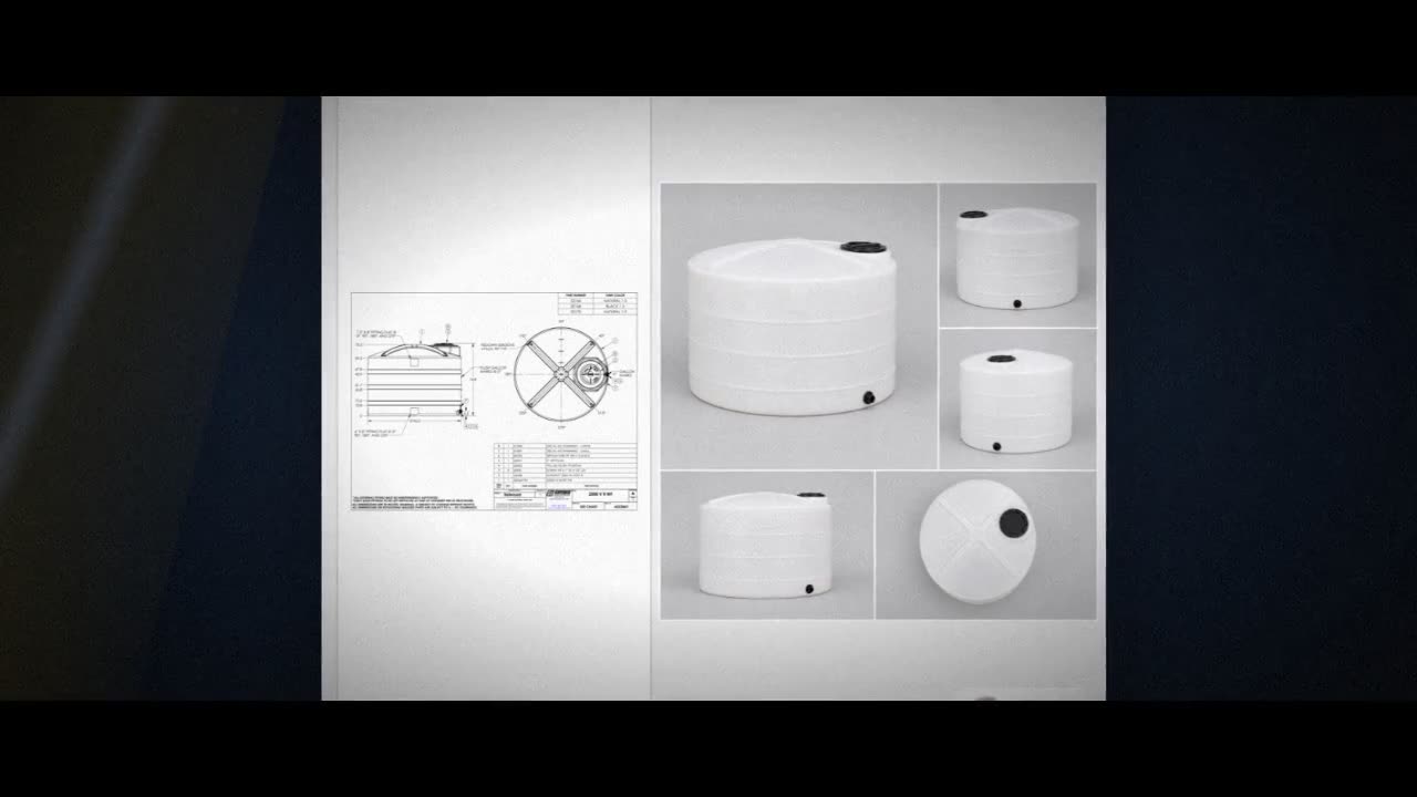 Snyder Industries 2000 Gallon Plastic Vertical Liquid Storage Tank in  video