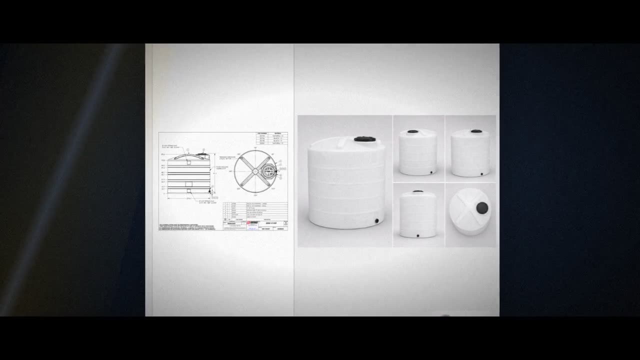 Snyder Industries 2500 Gallon Plastic Vertical Liquid Storage Tank in  video