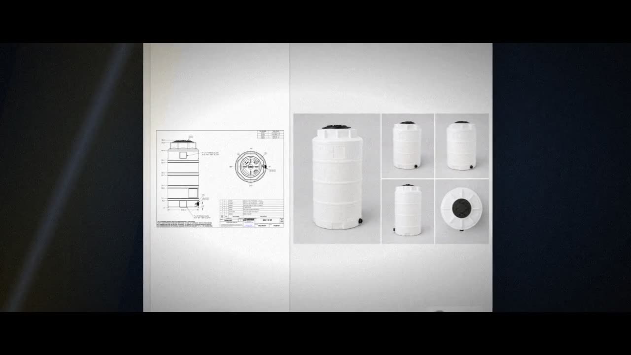 Snyder Industries 300 Gallon Plastic Vertical Liquid Storage Tank in W video