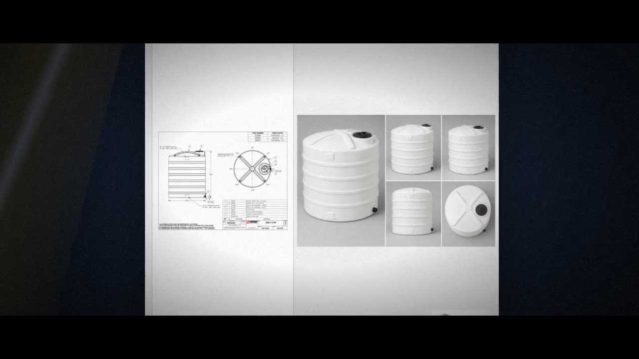 Snyder Industries 3500 Gallon HDPE Vertical Liquid Storage Tank in Whi video
