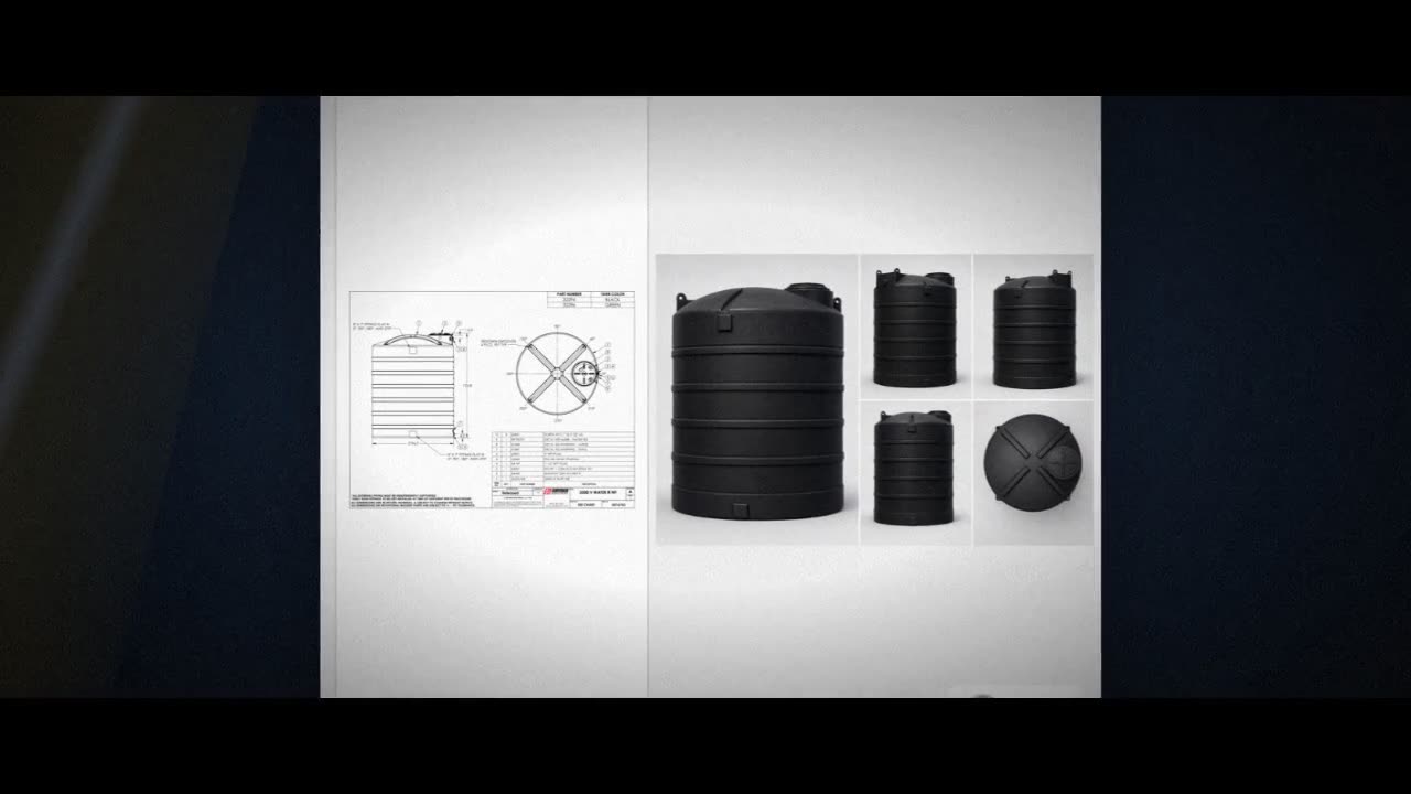 Snyder Industries 3500 Gallon Plastic Vertical Water Storage Tank in B video