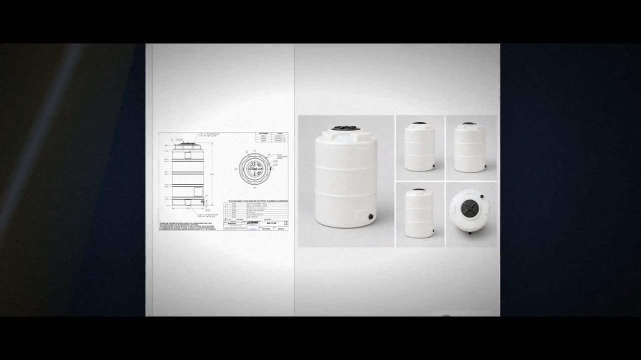 Snyder Industries 400 Gallon Plastic Vertical Chemical Storage Tank in video