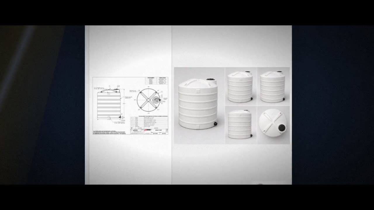 Snyder Industries 4100 Gallon HDPE Vertical Liquid Storage Tank in Whi video