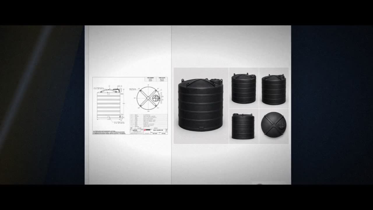 Snyder Industries 4100 Gallon Plastic Vertical Water Storage Tank in B video