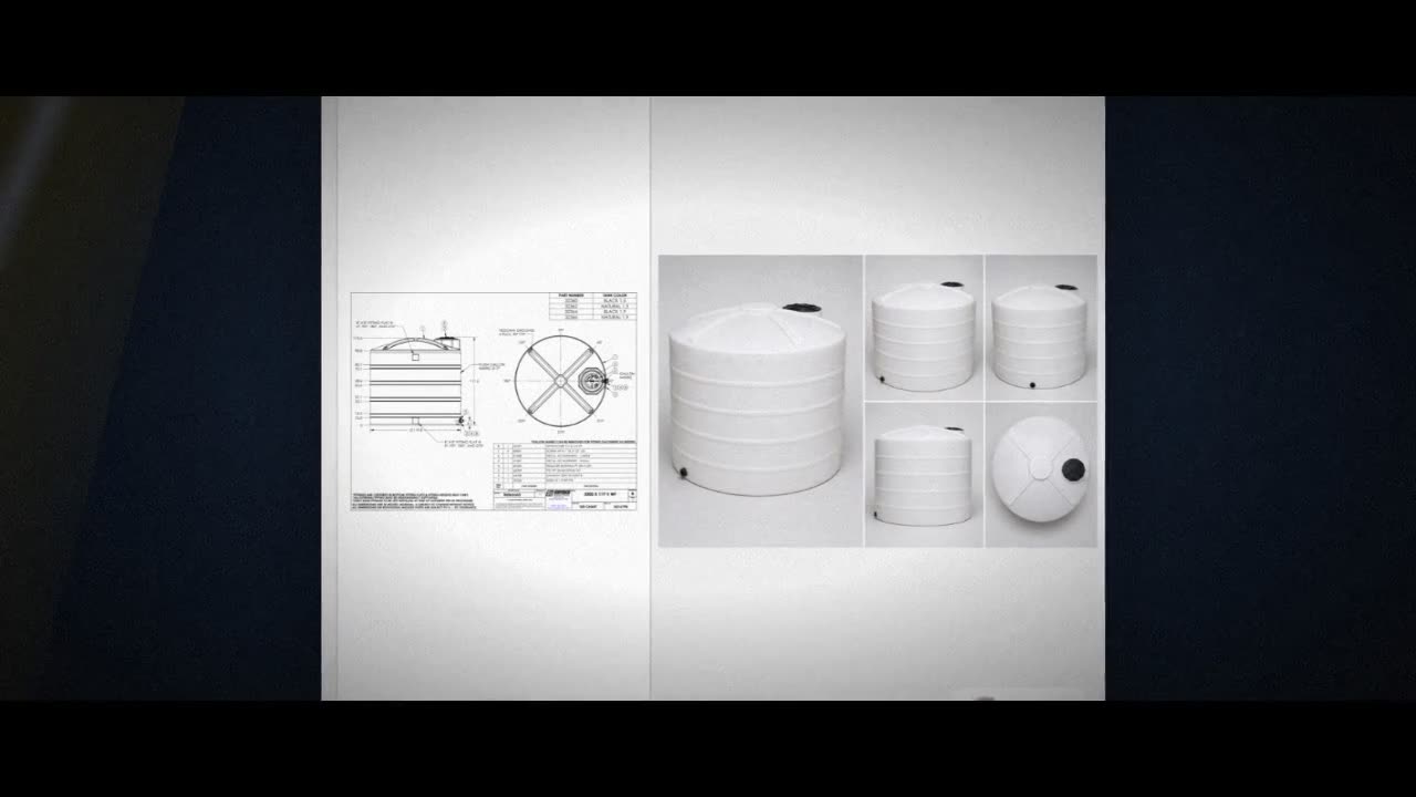Snyder Industries 5000 Gallon Plastic Vertical Chemical Storage Tank i video
