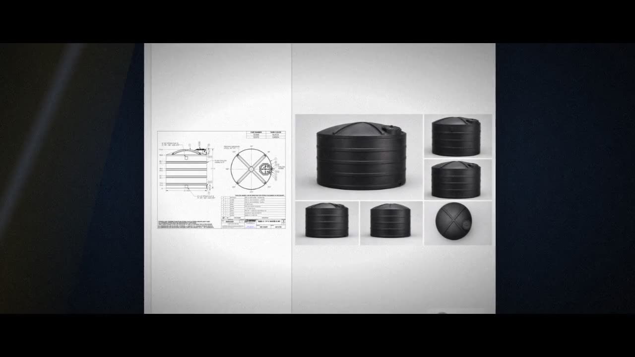 Snyder Industries 5000 Gallon Plastic Vertical Water Storage Tank in B video