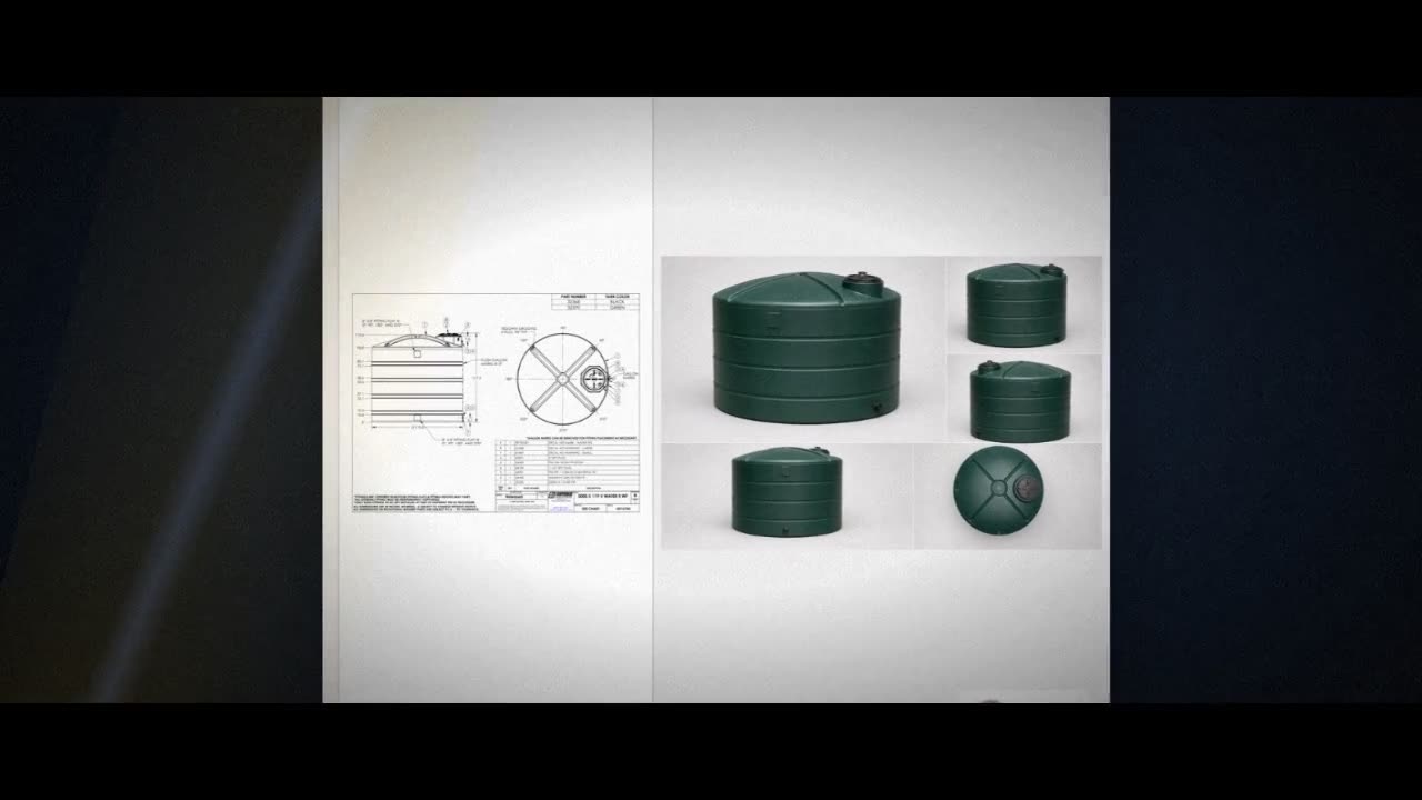 Snyder Industries 5000 Gallon Plastic Vertical Water Storage Tank in G video