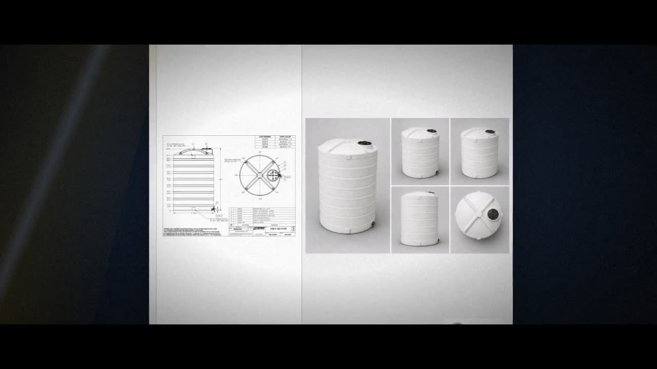 Snyder Industries 5100 Gallon Plastic Vertical Liquid Storage Tank in  video