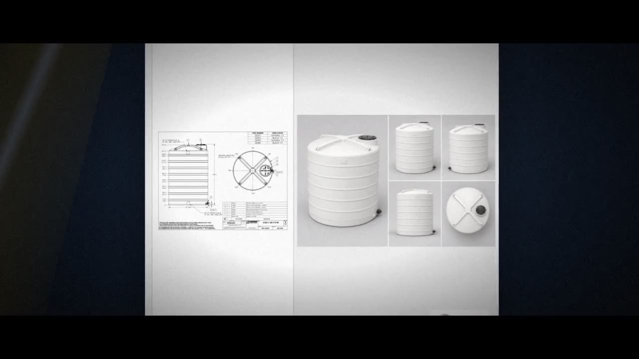 Snyder Industries 5100 Gallon HDPE Vertical Liquid Storage Tank in Whi video