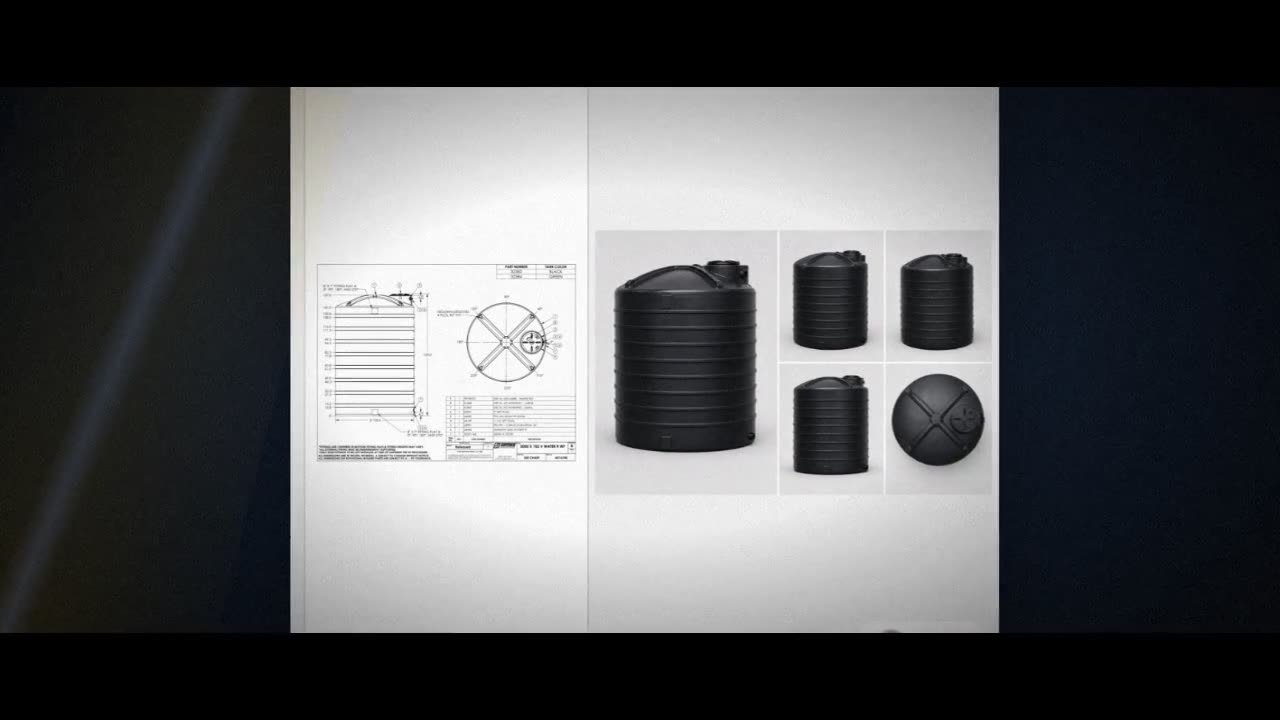Snyder Industries 5000 Gallon Plastic Vertical Water Storage Tank in B video