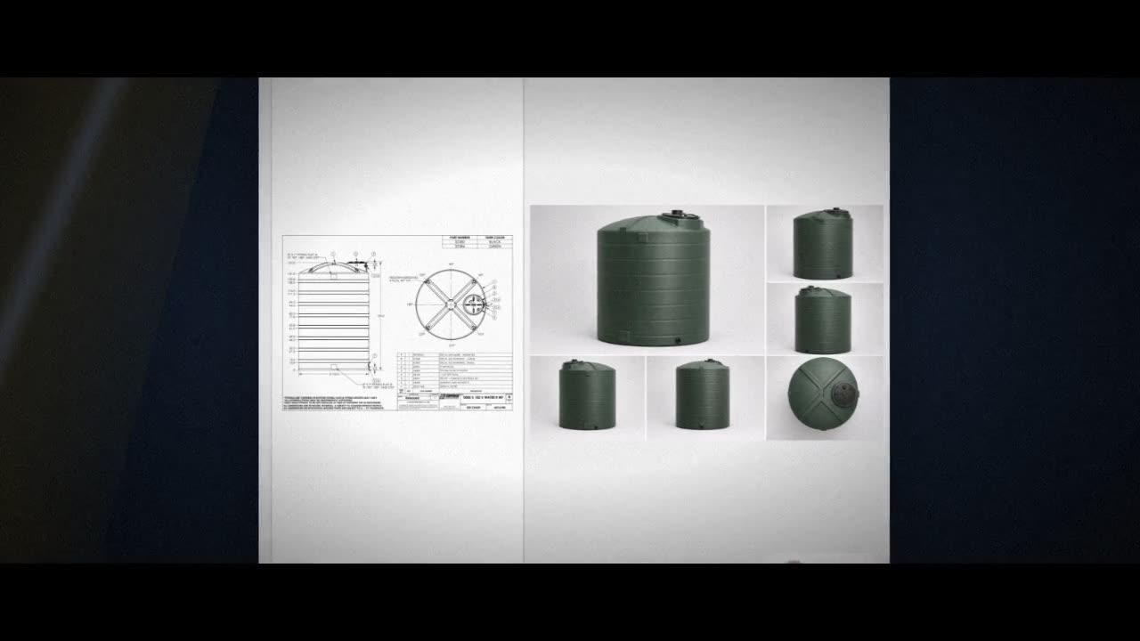 Snyder Industries 5100 Gallon Plastic Vertical Water Storage Tank in G video