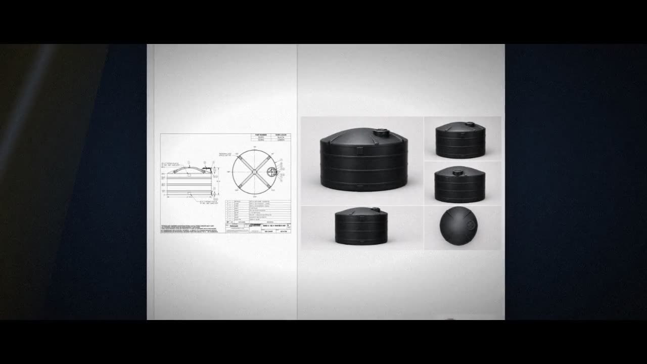 Snyder Industries 5000 Gallon Plastic Vertical Water Storage Tank in B video