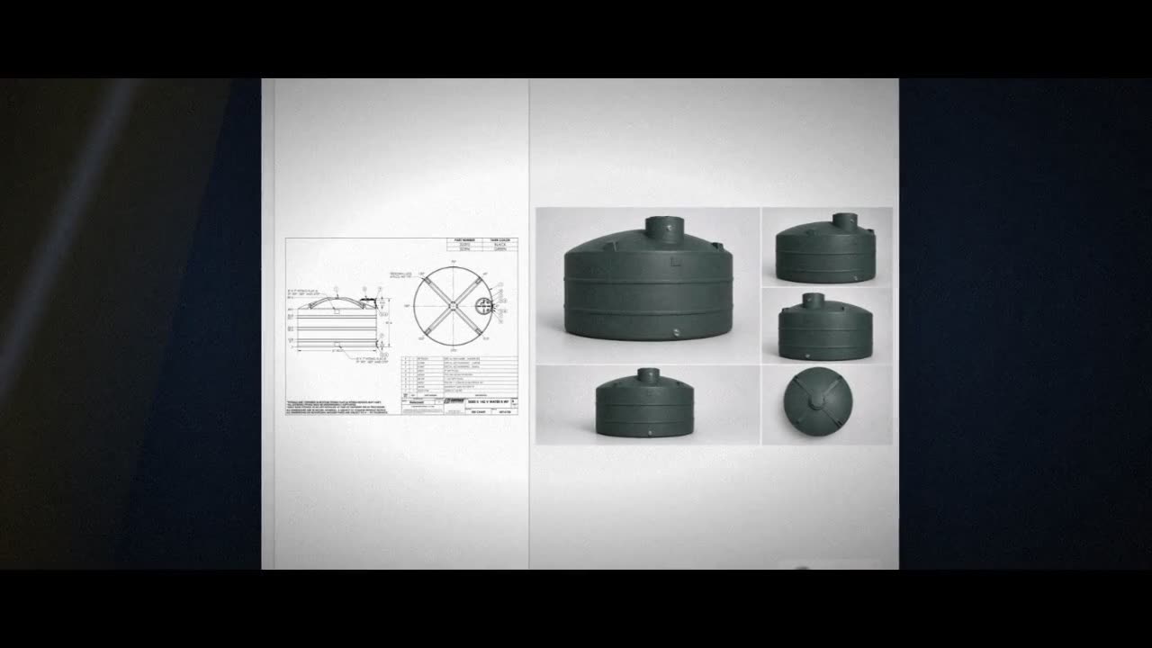 Snyder Industries 5100 Gallon Plastic Vertical Water Storage Tank in G video
