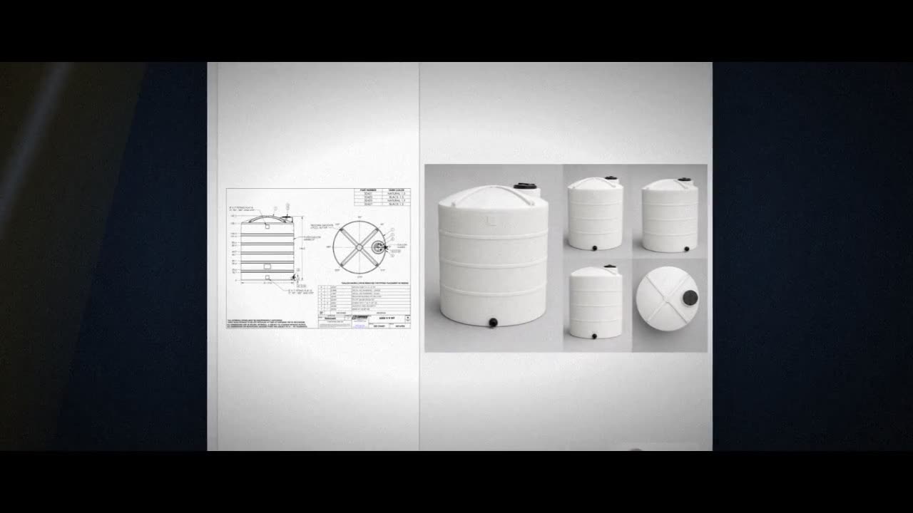 Snyder Industries 6500 Gallon Plastic Vertical Liquid Storage Tank in  video
