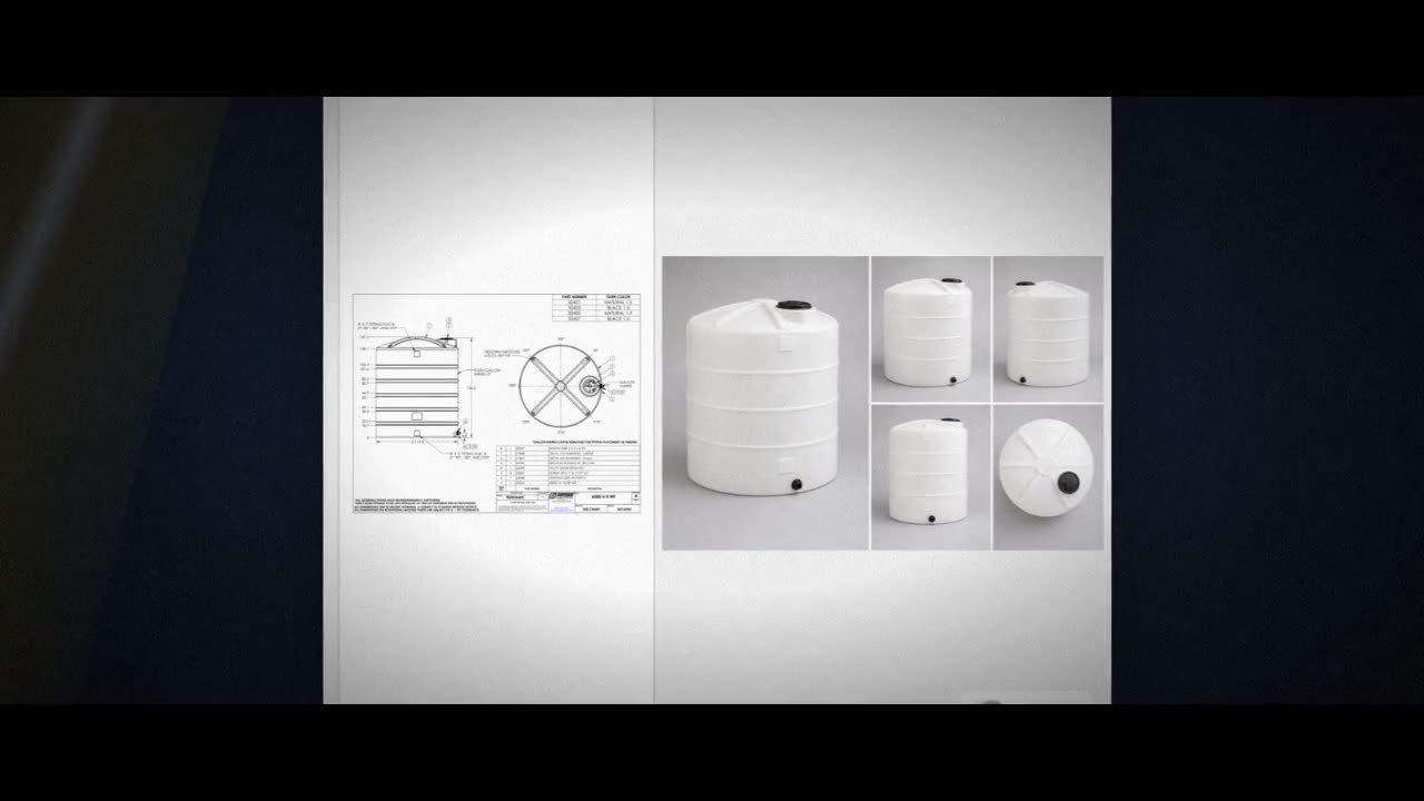 Snyder Industries 6500 Gallon Plastic Vertical Chemical Storage Tank i video