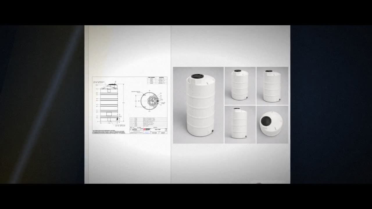 Snyder Industries 750 Gallon Plastic Vertical Water Storage Tank in Wh video